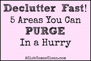 How to declutter fast