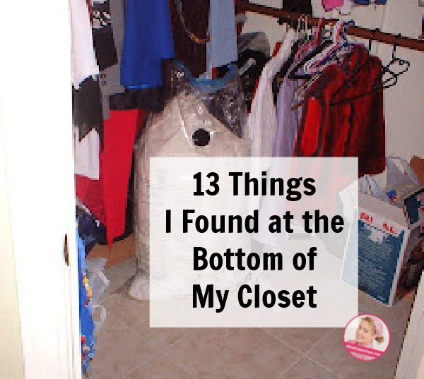 13 things found at the bottom of my closet decluttering at aslobcomesclean.com