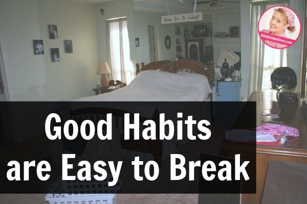 Good Habits are Easy to Break at ASlobComesClean.com fb