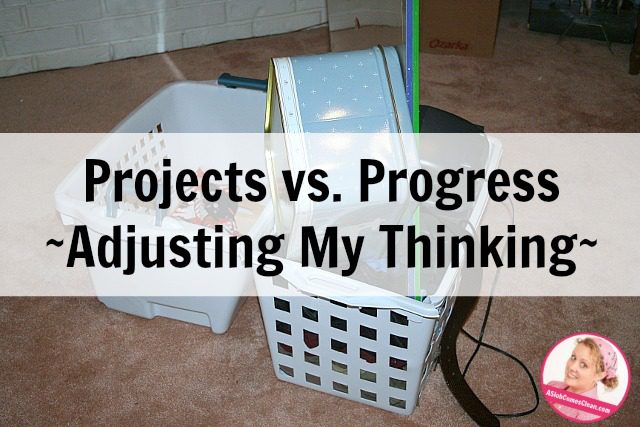 projects and progress changing my thinking at ASlobComesClean.com