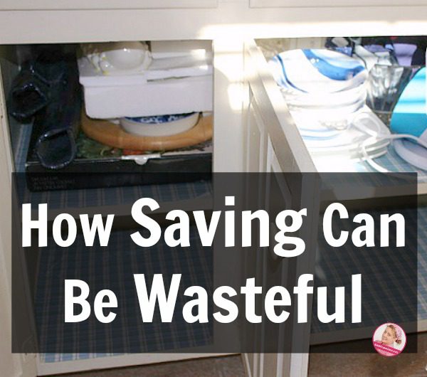 How Saving Can Be Wasteful Declutter Kitchen at ASlobComesClean.com