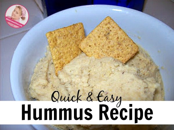 Quick & Easy Hummus Recipe at ASlobComesClean.com