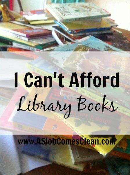 I Can't Afford Library Books - A Slob Comes Clean