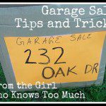 Garage Sale Tips from the Girl Who Knows Too Much Part 1 at ASlobComesClean.com