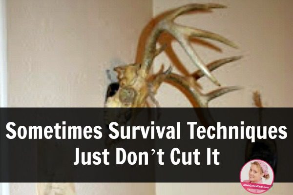 Sometimes Survival Techniques Just Don’t Cut It title at ASlobComesClean.com