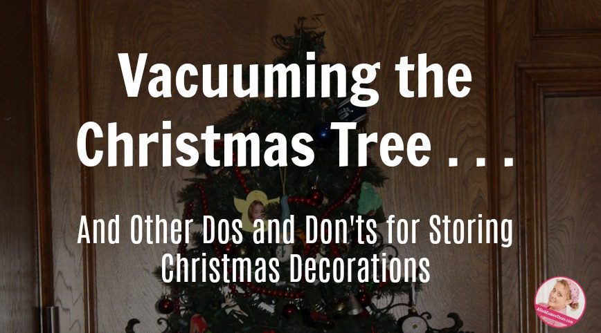 Vacuuming the Christmas Tree . . . And Other Dos and Don'ts for Storing Christmas Decorations at ASlobComesClean.com