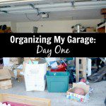 organizing my garage Day One at ASlobComesClean.com Spring Spruce Up