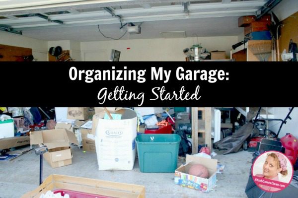 organizing my garage getting started at ASlobComesClean.com Spring Spruce Up