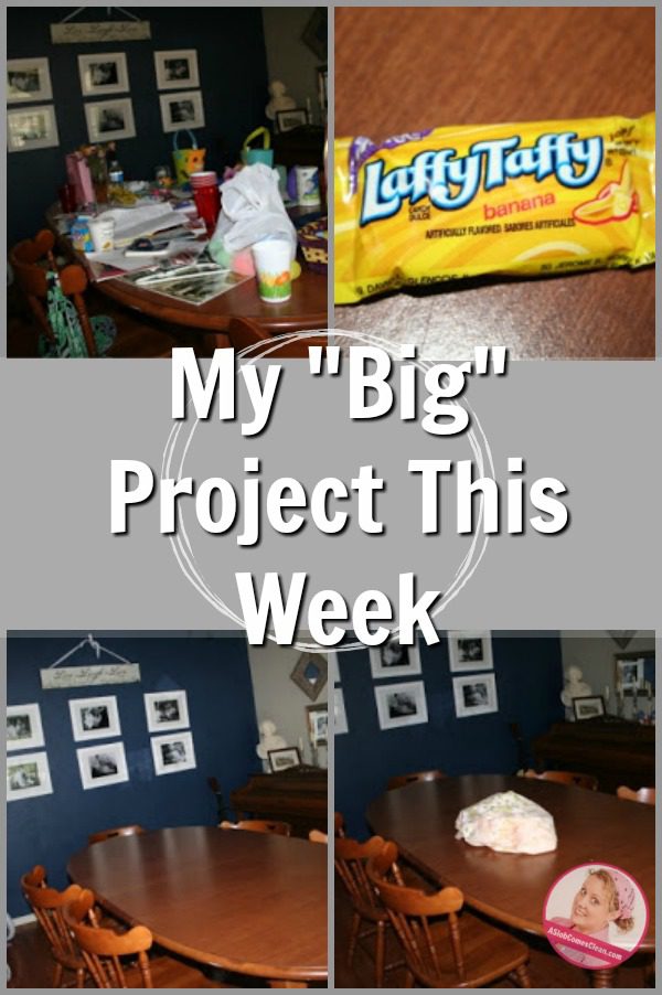 My Big Project This Week Decluttering in Real Life at ASlobComesClean.com