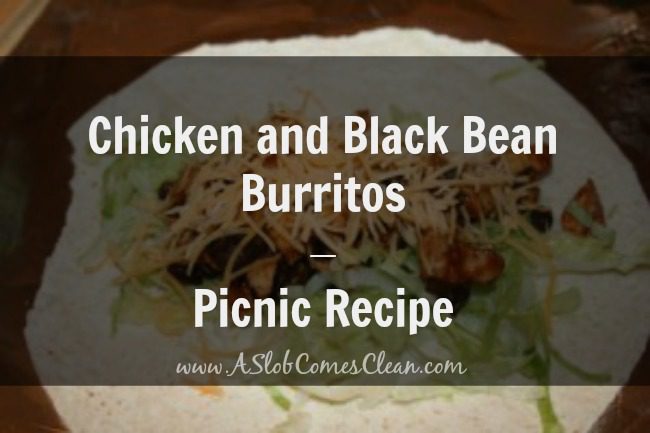 Chicken and Black Bean Burritos – Picnic Recipe