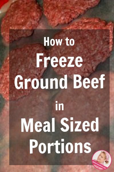 How I Freeze Ground Beef (Hamburger) in Meal Sized Portions freezer cooking hamburger at ASlobComesClean.com