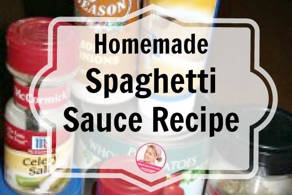 homemade spaghetti sauce recipe at ASlobComesClean.com