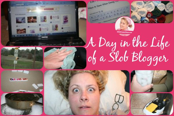 A Day in the Life of a Slob Blogger at ASlobComesClean.com