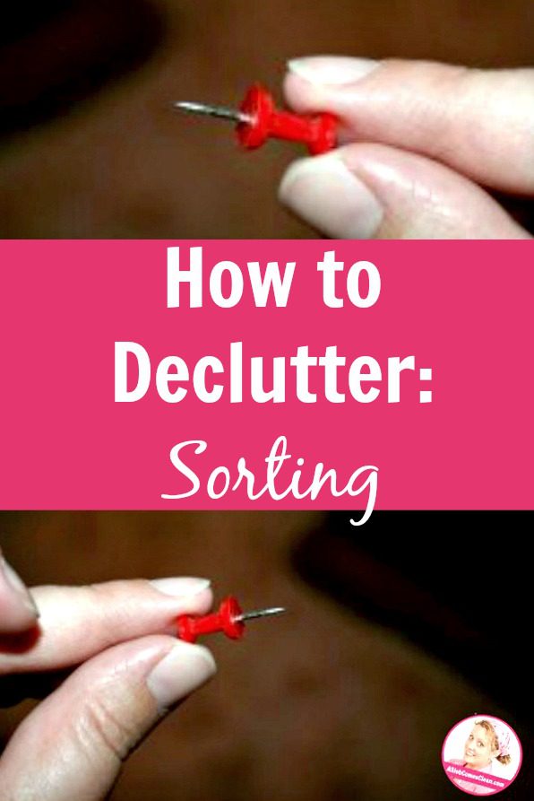 How to Declutter Sorting at ASlobComesClean.com