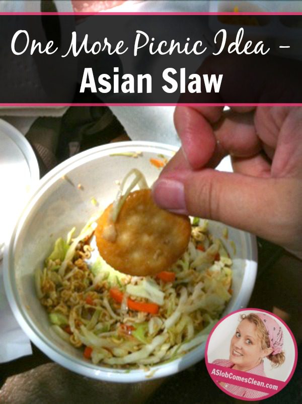 One More Picnic Idea - Asian Slaw pin at ASlobComesClean.com