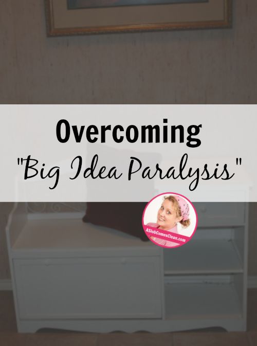 Overcoming Big Idea Paralysis - A Slob Comes Clean