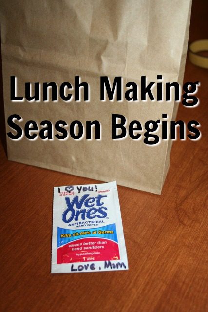 Lunch Making Season Begins at ASlobComesClean.com