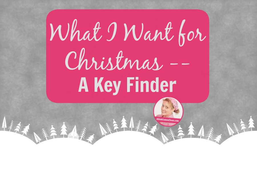 What I Want for Christmas -- A Key Finder at ASlobComesClean.com