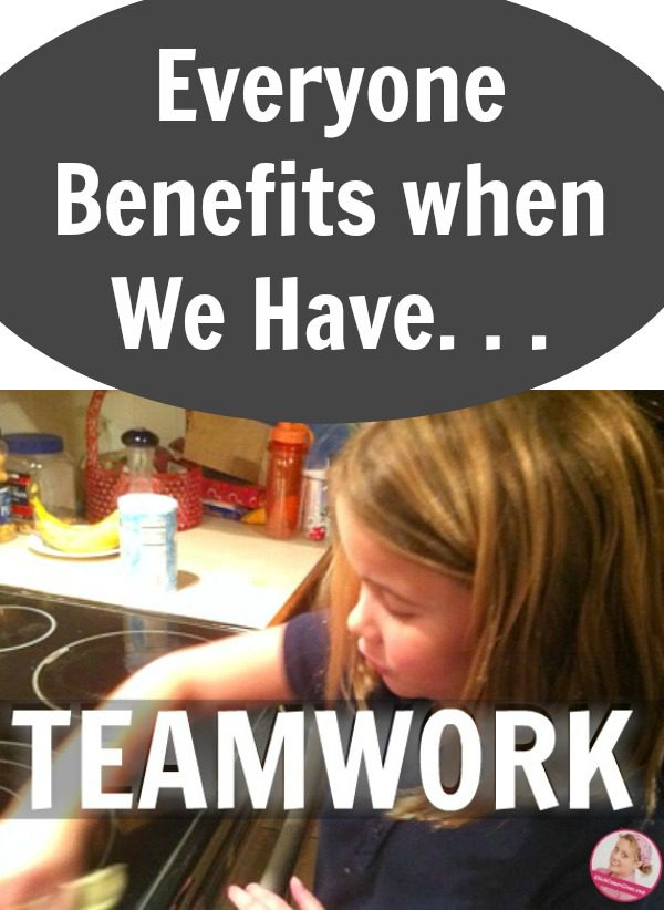 Family Benefits when We have Teamwork Decluttering and daily routines together at ASlobComesClean.com