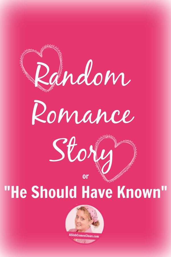 Ramdom Romance Story or He Should Have Known at ASlobcomesClean.com