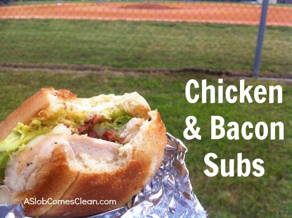 Picnic Recipe - Chicken and Bacon Sub Sandwiches