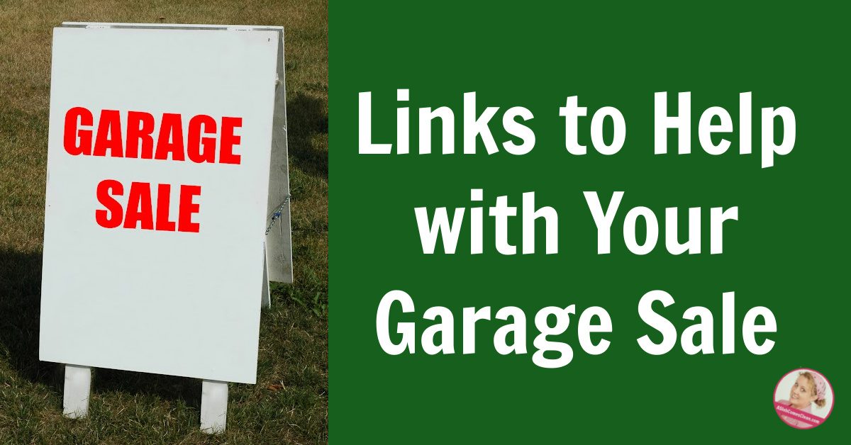 links for garage sale at aslobcomesclean.com