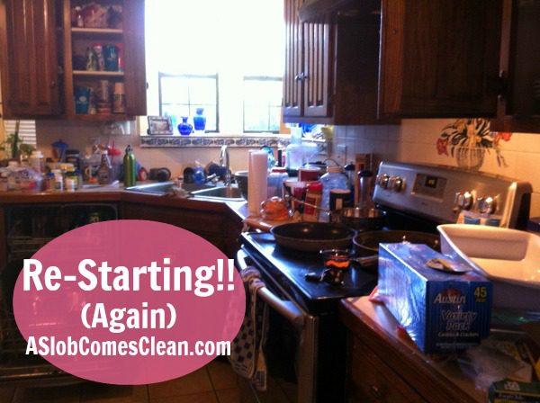 Re-Starting Re-Decluttering ...I'm Back! at ASlobComesClean.com