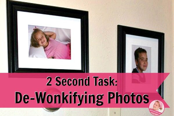 2 Second Task - De-Wonkifying Photos at ASlobComesClean.com fb