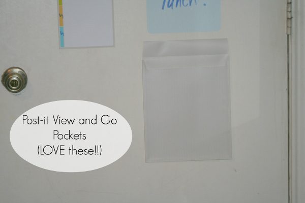 Post-it View and Go Pockets at ASlobComesClean.com (600x400)