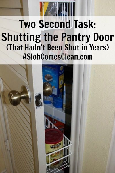 Two Second Task - Shutting the Pantry Door - Dana K. White: A Slob Comes  Clean