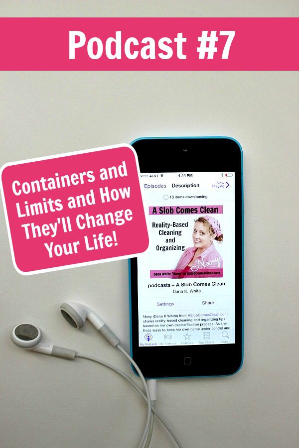 podcast-7-containers-and-limits-and-how-theyll-change-your-life-at-aslobcomesclean-com-pin