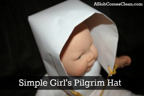 Super Simple Girl's Pilgrim Hat at ASlobComesClean.com