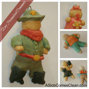 Personalized Christmas Salt Dough Ornaments at ASlobComesClean.com