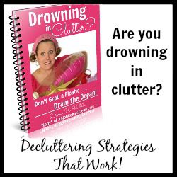 Drowning In Clutter? e-book at ASlobComesClean.com