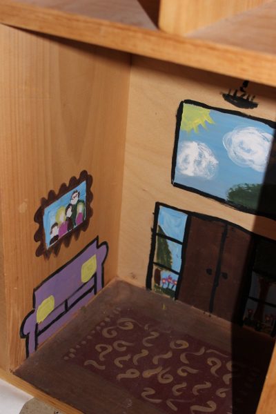 Photo - Painted Dollhouse Bookcase ASlobComesClean.com