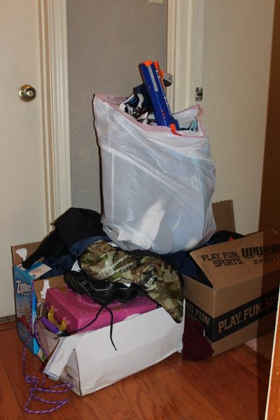 The Donate Pile at ASlobComesClean.com