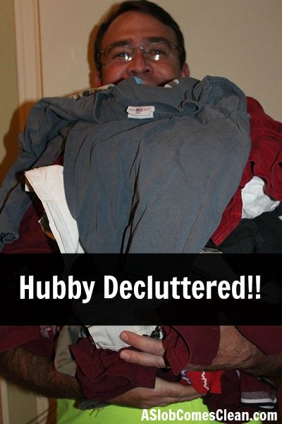 Photo - Hubby Decluttered! at ASlobComesClean.com