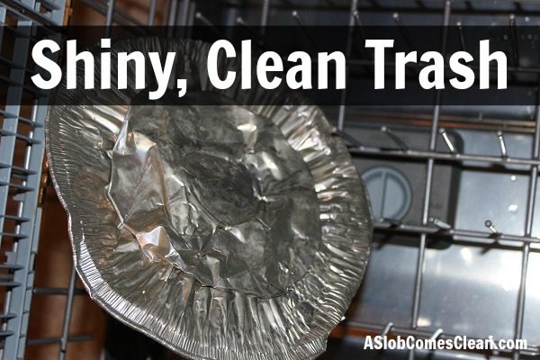 Photo - Shiny, Clean Trash at ASlobComesClean.com
