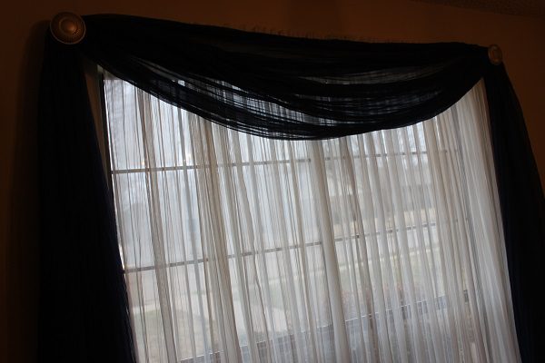 Freshly Washed Curtains at ASlobComesClean.com