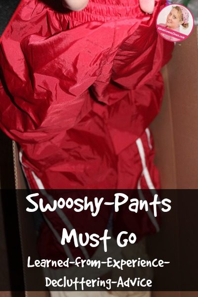 Swooshy Pants Must Go at ASlobComesClean.com