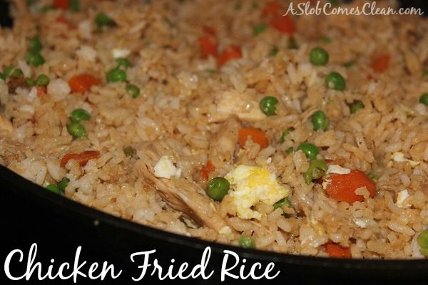 Chicken Fried Rice at ASlobComesClean.com