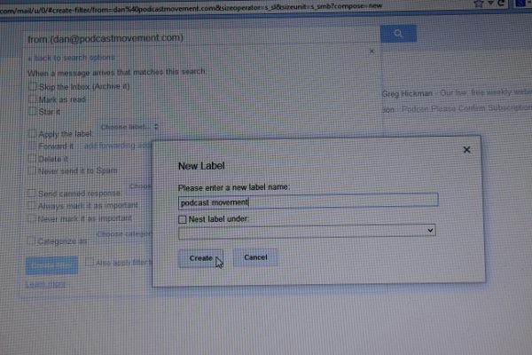 Creating Labels in Gmail