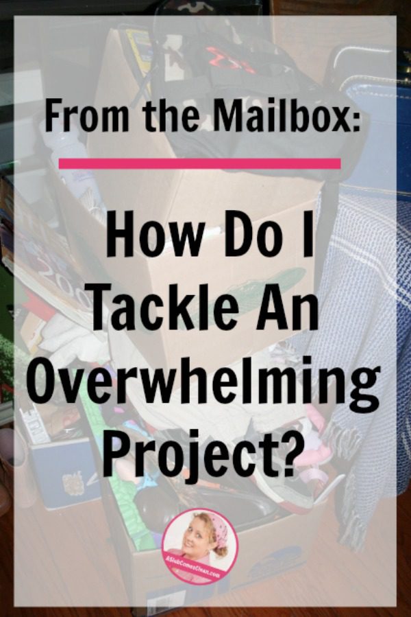 From the Mailbox_ How Do I Tackle an Overwhelming Project at ASlobComesClean.com pin