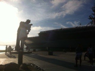 "The Kiss" Statue in San Diego 