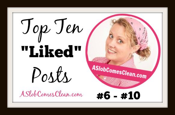 Top Ten Liked Posts at ASlobComesClean.com #s 6-10