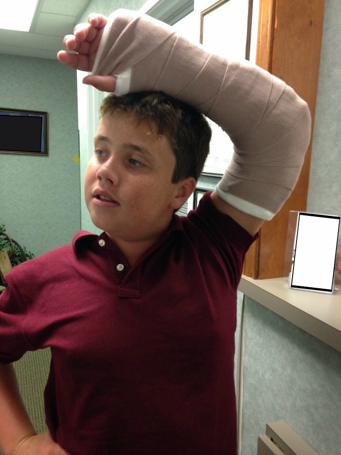 Broken Arm on the VERY First Day of School atASlobComesClean.com