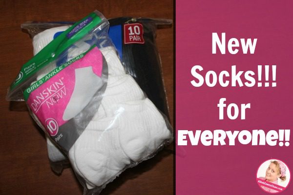 New Socks!! For EVERYONE!! (My Over-Excitement and a Really Funny Joke) at ASlobComesClean.com