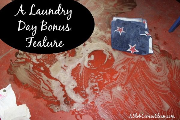 One of Laundry Day's Bonus Features at ASlobComesClean.com