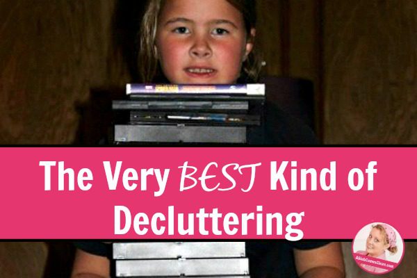 The Very BEST Kind of Decluttering title at ASlobcomesClean.com