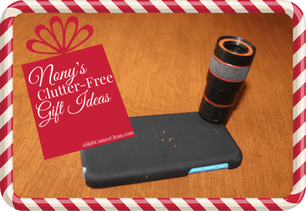 A Telephoto Lens for a SmartPhone - Clutter Free GIft Idea at ASlobComesClean.com